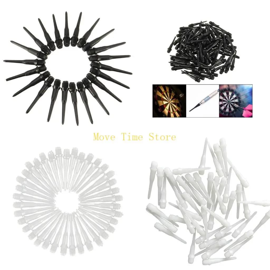92ME Confezione da 100 punte in plastica morbide per freccette, punte ricambio per freccette, set accessori per freccette