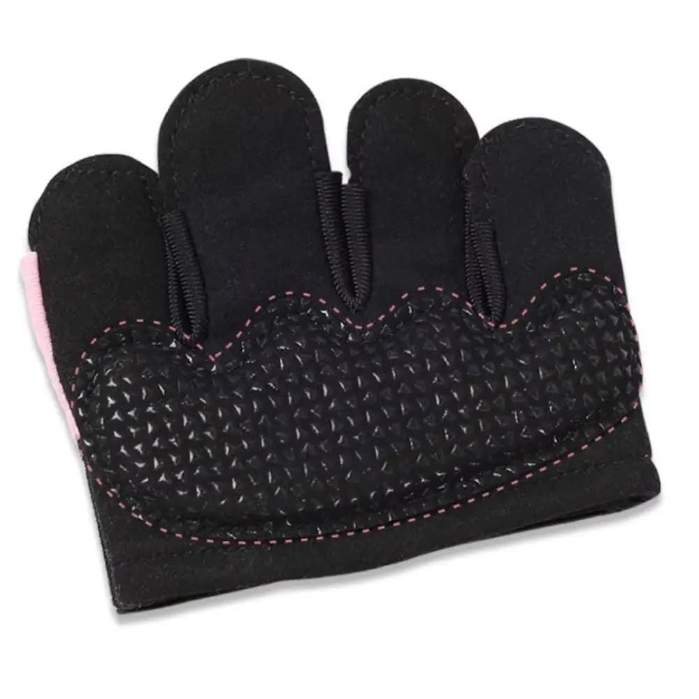 1 pair of weight lifting gloves with palm protection, four-finger anti-slip gym gloves, thickened hands protection