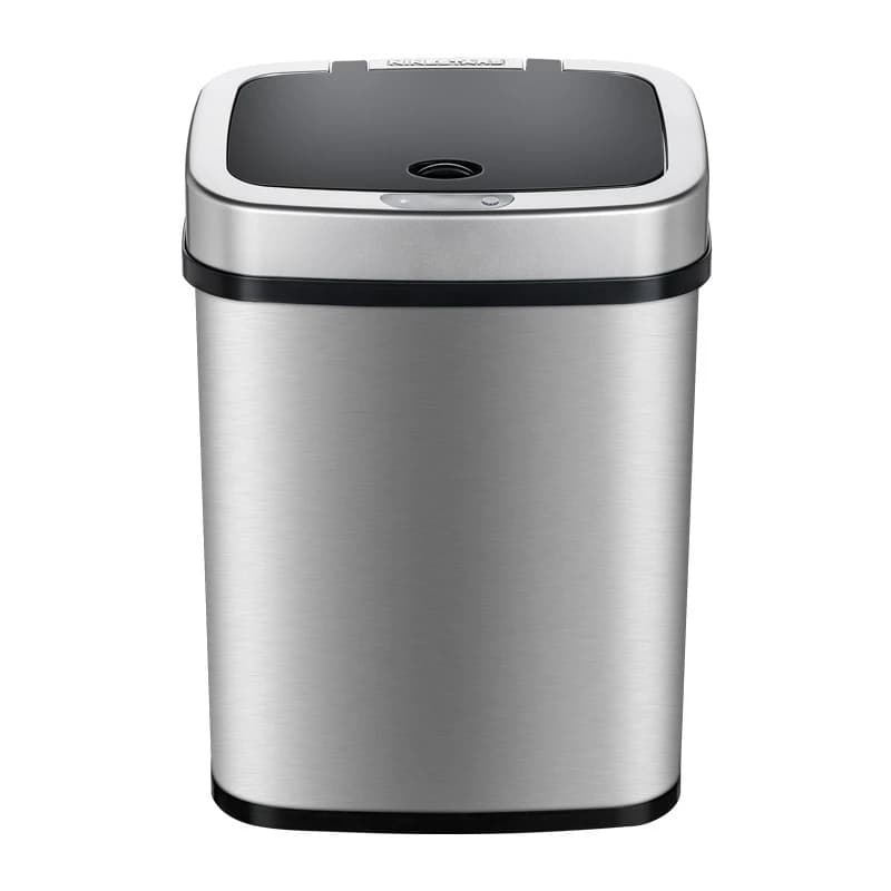 Intelligent induction stainless steel trash can Home office trash can