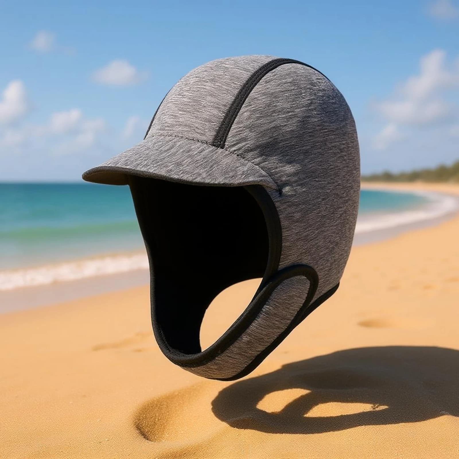 Full Head Diving Hood Textured Neoprene Hood Sports Gear Stitched Seam Contrasting Trim
