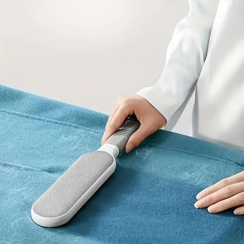 1PC Grey Clothes Lint Remover Brush, Reusable Pet Hair Remover for Clothing, Effective Fabric Shaver for Couch, Carpet, Curtain