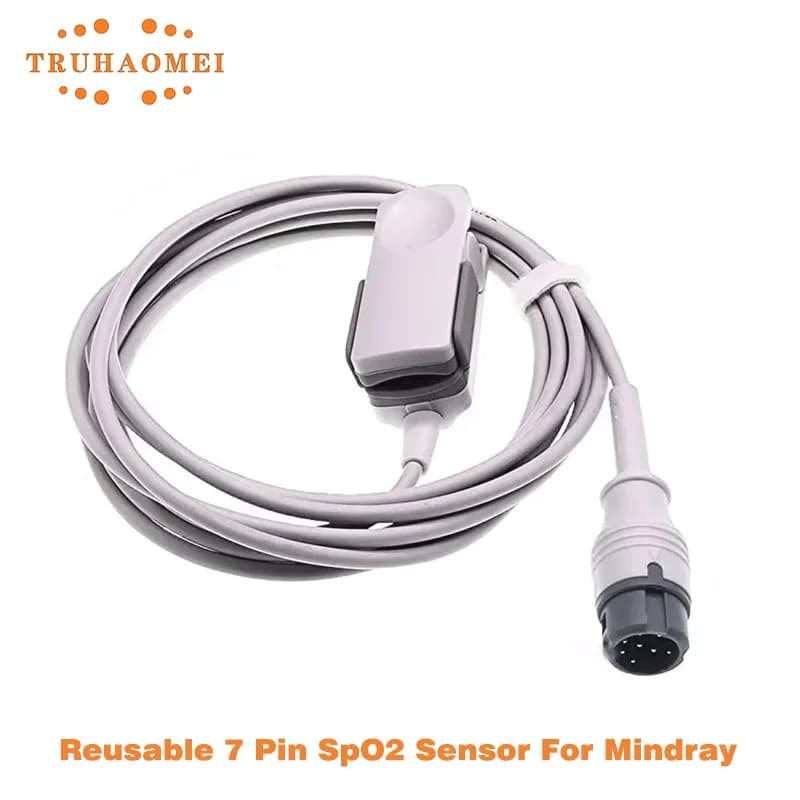Reusable 8 pin SPO2 sensor for Mindray Beneview T5 T6 T8 OXI-MAX Tech Pulsossimeter Sonda SAO2 Multiple iMEC iPM series sizes