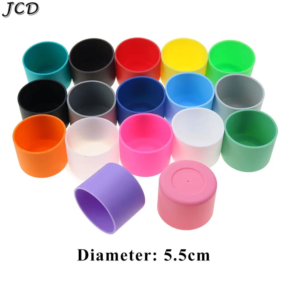 JCD 5.5m Silicone Cup Protective Housing Water Bottle Protective Base Rubber Bottom Bearing Non-slip Bottle Insulating Case