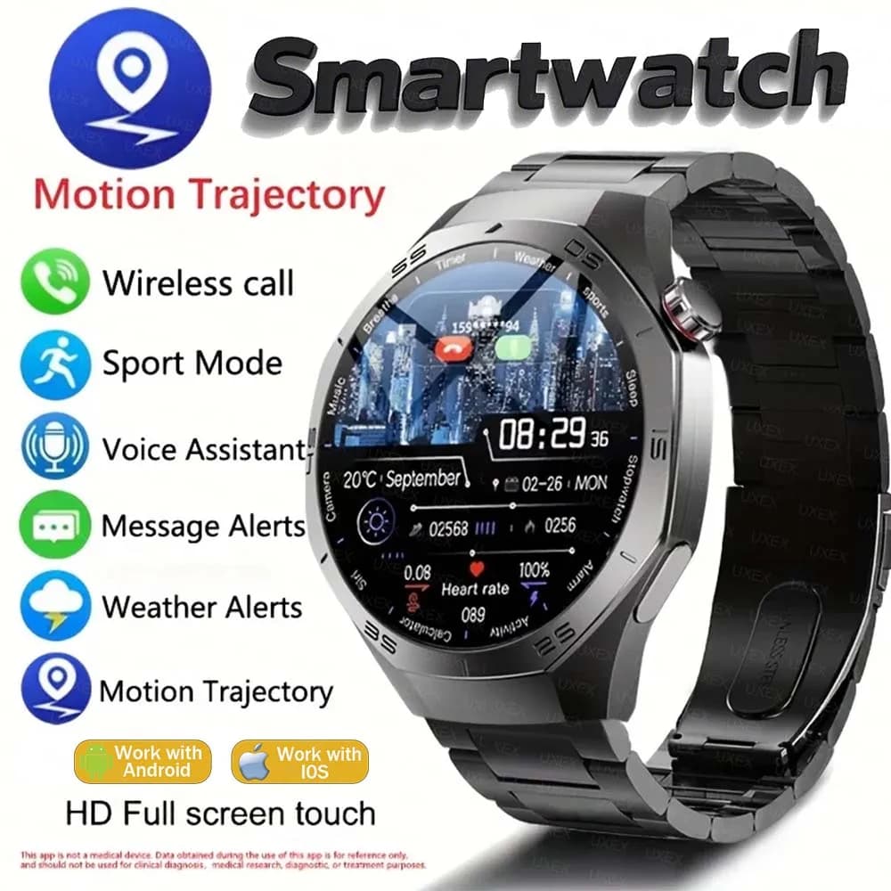 2026 Nuovi Orologi Intelligenti Uomini 1.52 Schermo HD GPS Traiettoria di Movimento Frequenza Cardiaca Chiamate Bluetooth SmartWatch Impermeabile Per Android Ios