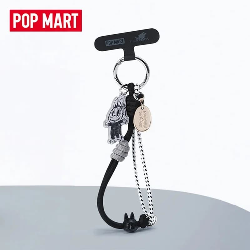 Nuova Serie POPMART LABUBU THE MONSTERS 10° Anniversario, Cordino per Cellulare, Blind Box, Figurine Anime, Mystery Box, Statuette Regalo