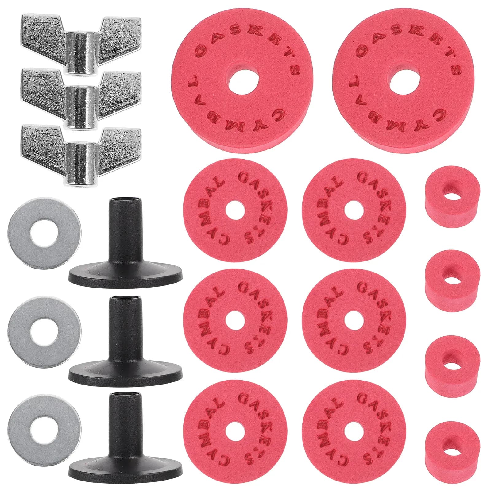 Set di 1 Cuscinetto in EVA per Tamburo, Guarnizione, Frizione per Piatti, Dadi per Tubi, Manicotti, Accessori per Batteria, Ricambi Professionali