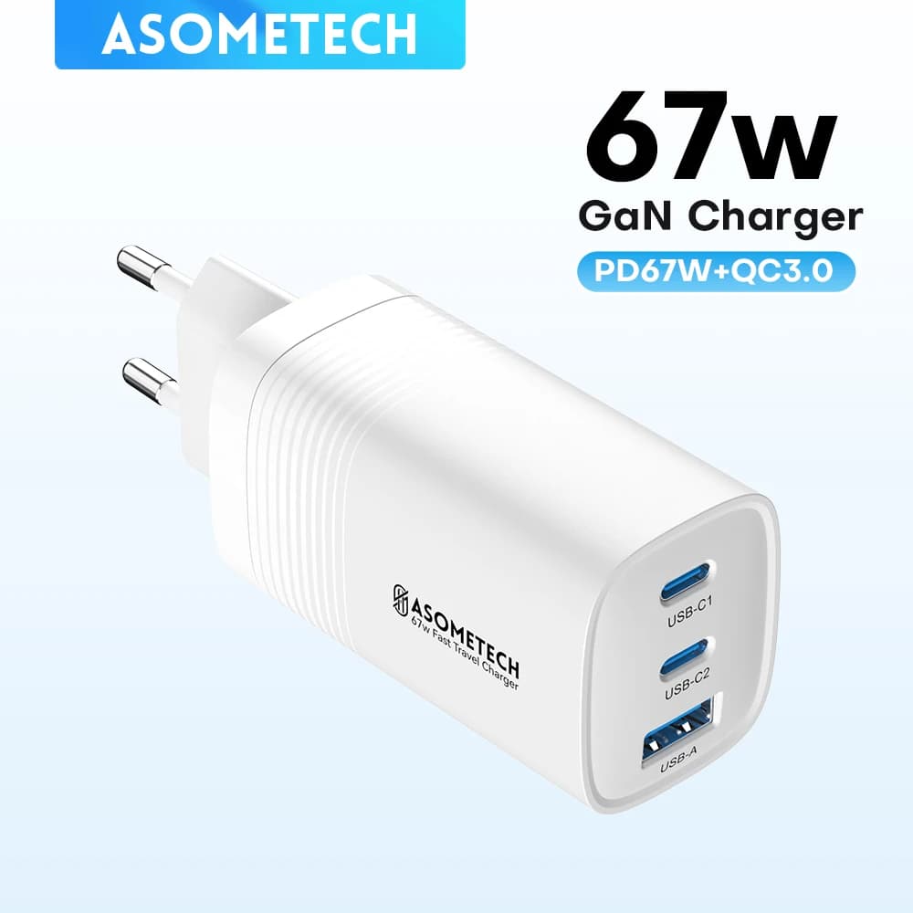 67 W PD USB Type C Charger Quick Charging 3.0 PD3.0 Phone Charger for iPhone 14 13 12 Pro Max Samsung S23 Tablet