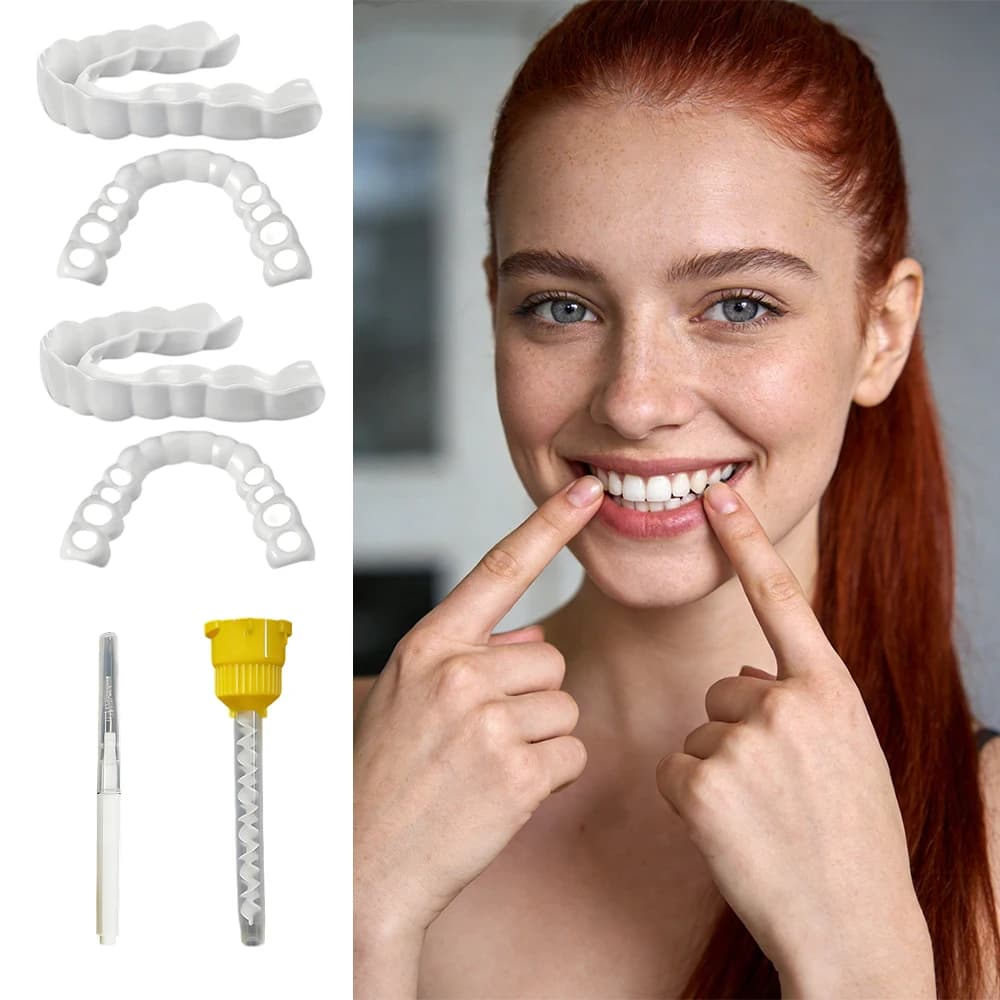 New Reusable False Teeth Veneers Whitening Instant Smile Natural Simulation Look for Photo Shooting H2931
