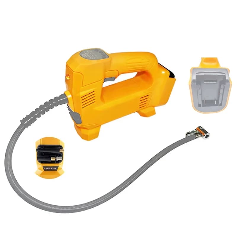 Pompa ad aria elettrica per Dewalt 18V batteria al litio gonfiatore ad aria Cordless per pompaggio pneumatici/pezzi di ricambio per gonfiaggio a sfera