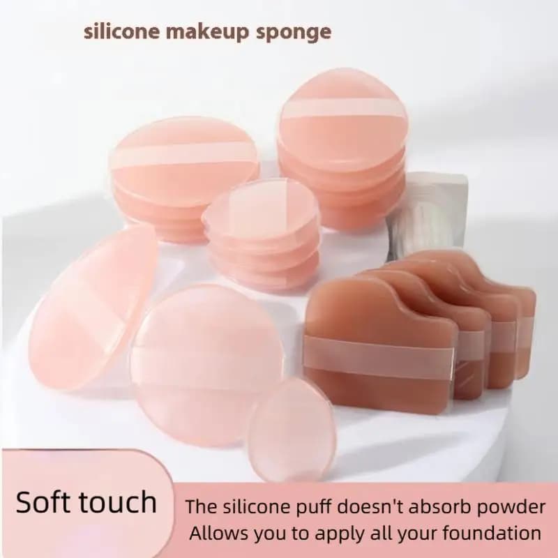 diSmooth silicone gel tip for bottom face, BB cream, without dust absorption, makeup tool il