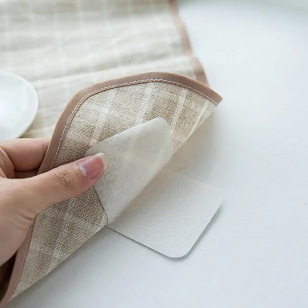 10 paia 6/8 cm divano cuscino fissatori invisibile senza soluzione di continuità senza ago patch prevenire lo scivolamento divano letto lenzuolo adesivi di fissaggio per la casa