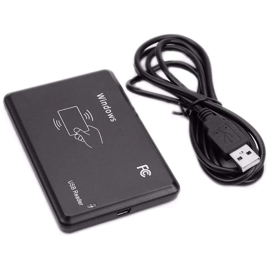 Lettore di schede Smart RFID 125KHz 13,56MHz ID IC Lettore programmatore crittografato con scheda NFC a doppia frequenza con interfaccia USB