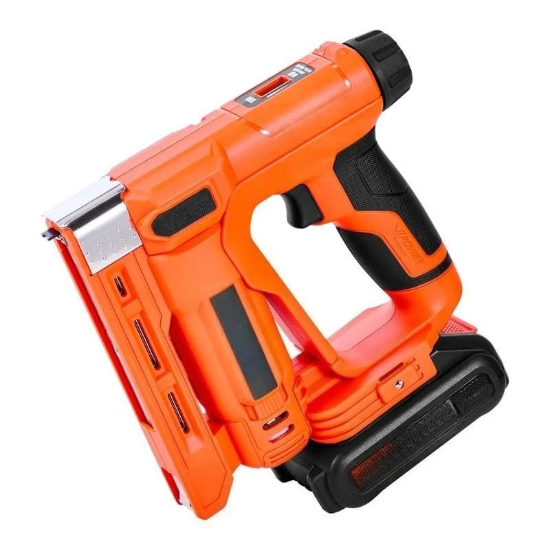 Battery Powered Nailer Stapler 18 Gauge 5/8 inch For Woodworking Furniture Repair Crafting, 2-in-1 Fastener Tool 2000 Fasteners Included Cordless Design Charger and Battery Pack Rubber Handle Grip
