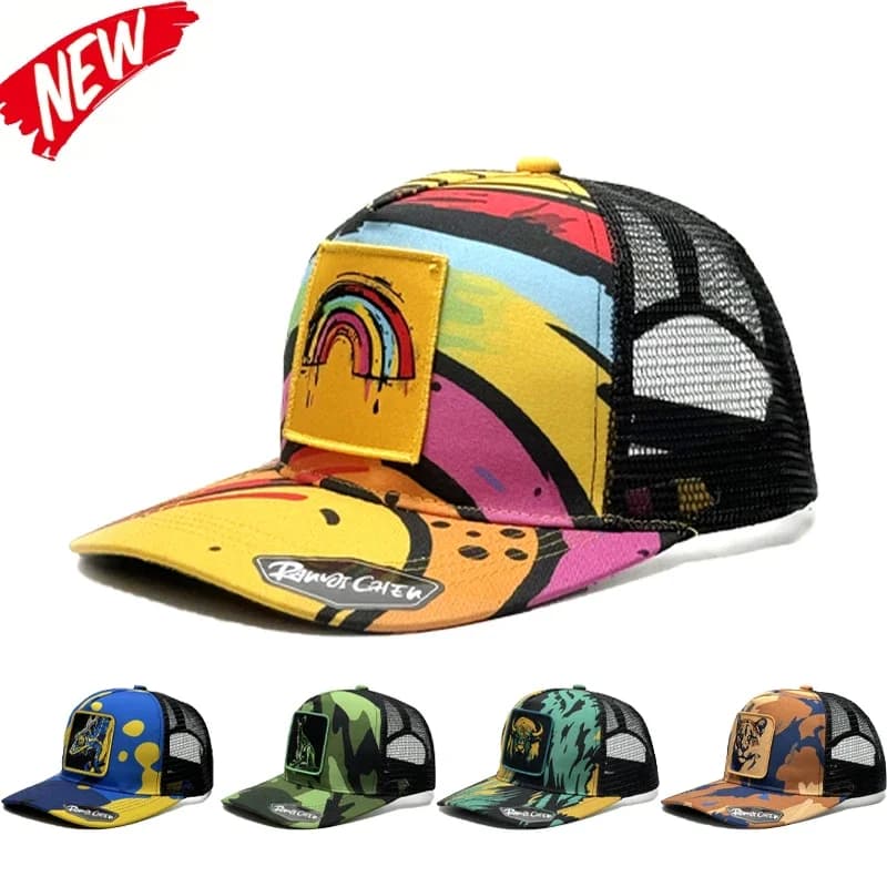 Berretto da baseball in rete da uomo estivo di marca di lusso Sport all'aria aperta Lettera Cappello snapback per donna Berretti traspiranti unisex Cappelli Hip HopTrucker