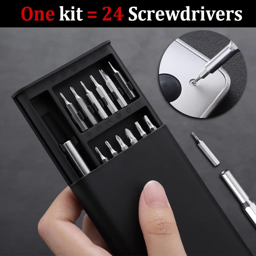 Set di Cacciaviti Tascabili Universali Professionali per Riparazione di Telefoni, Laptop, Orologi, Occhiali, Strumenti di Smontaggio con Mini Custodia