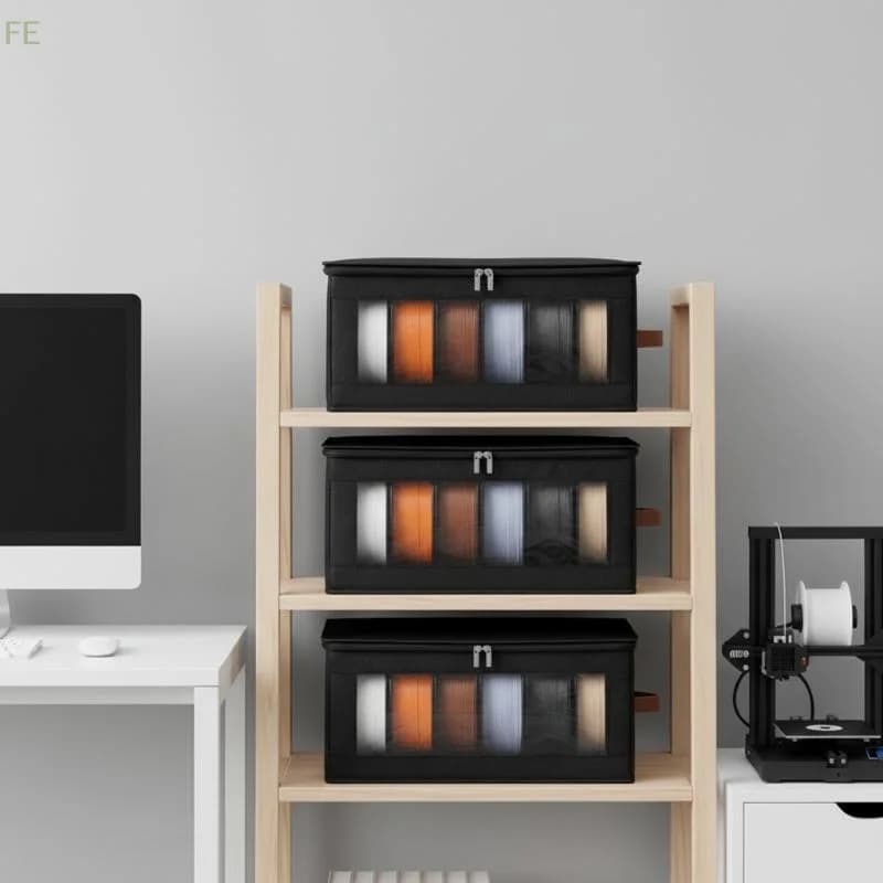 [F] Filament Storage Box - 3D Printer Filament Storage Containers 3D Printing Accessories Holder Rack For Home, Office Workshop