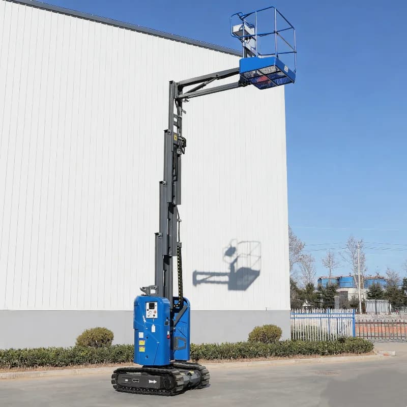 Long Runtime Self-Propelled Electric Telescopic Boom Lift 12.65m 200kg 110v-240v Battery AMWP10 Stainless Steel 352