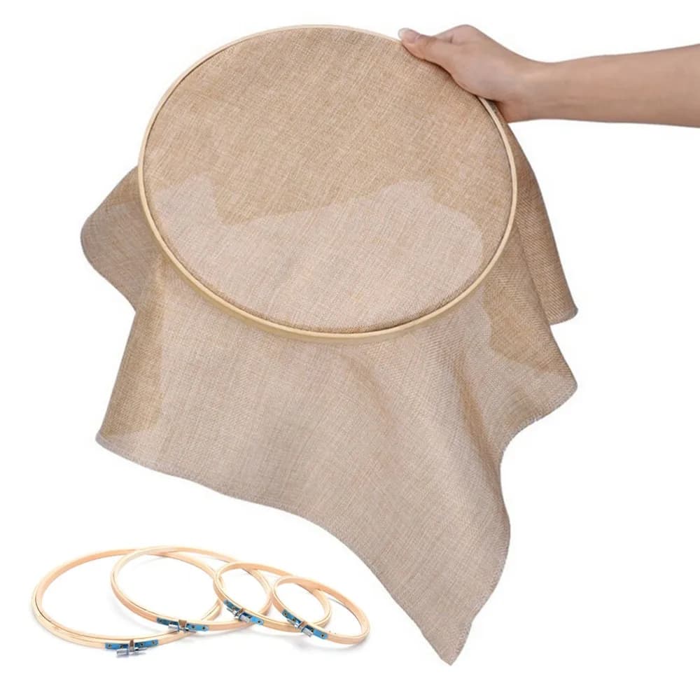 10-30CM Bamboo Frame Embroidery Hoop Ring DIY Needlecraft Cross Stitch Machine Round Loop Hand Household Sewing Tools 8 Size