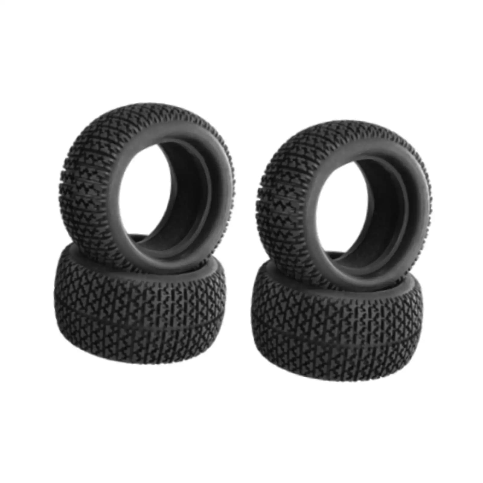 Pneumatici in Gomma per Auto RC con Inserto in Spugna Morbida 73mm, Ricambio per Auto Telecomandata Fuoristrada 1:16