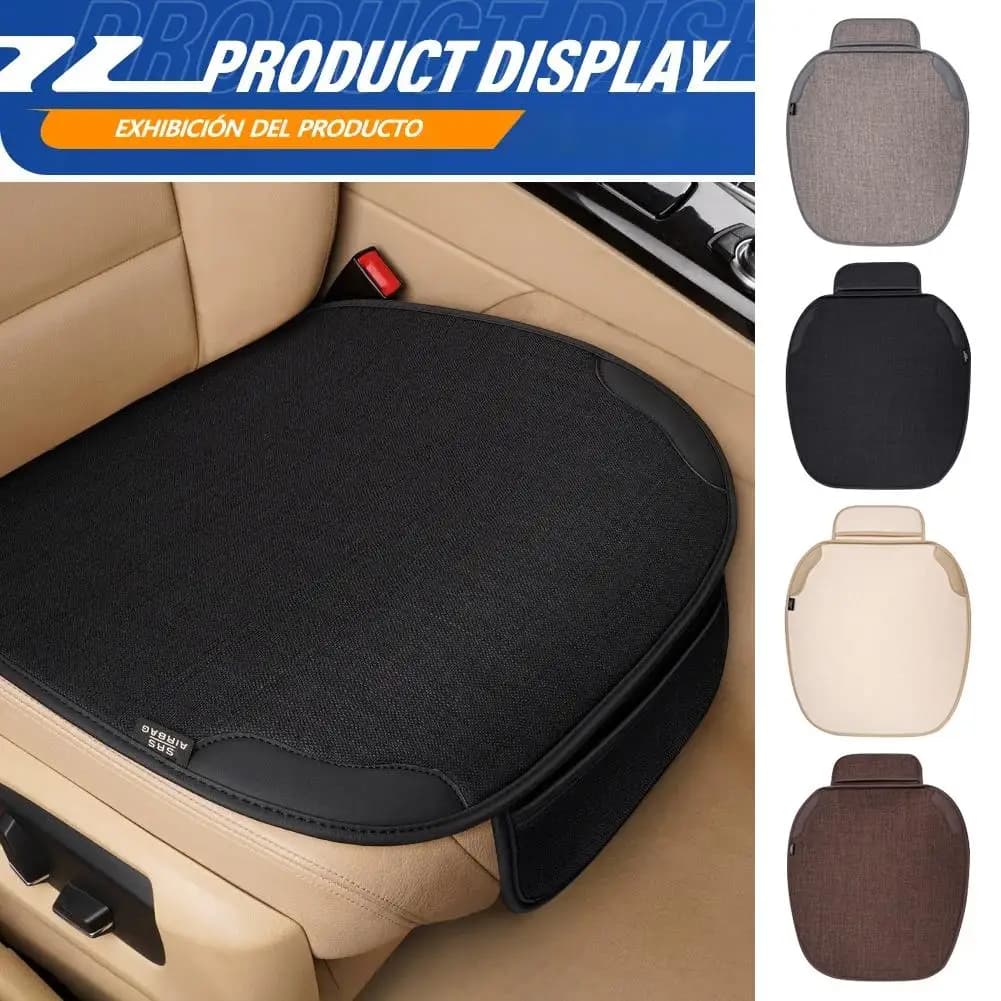 Coprisedile in lino traspirante per auto coprisedili universali per sedile anteriore antipolvere antigraffio per accessori interni auto
