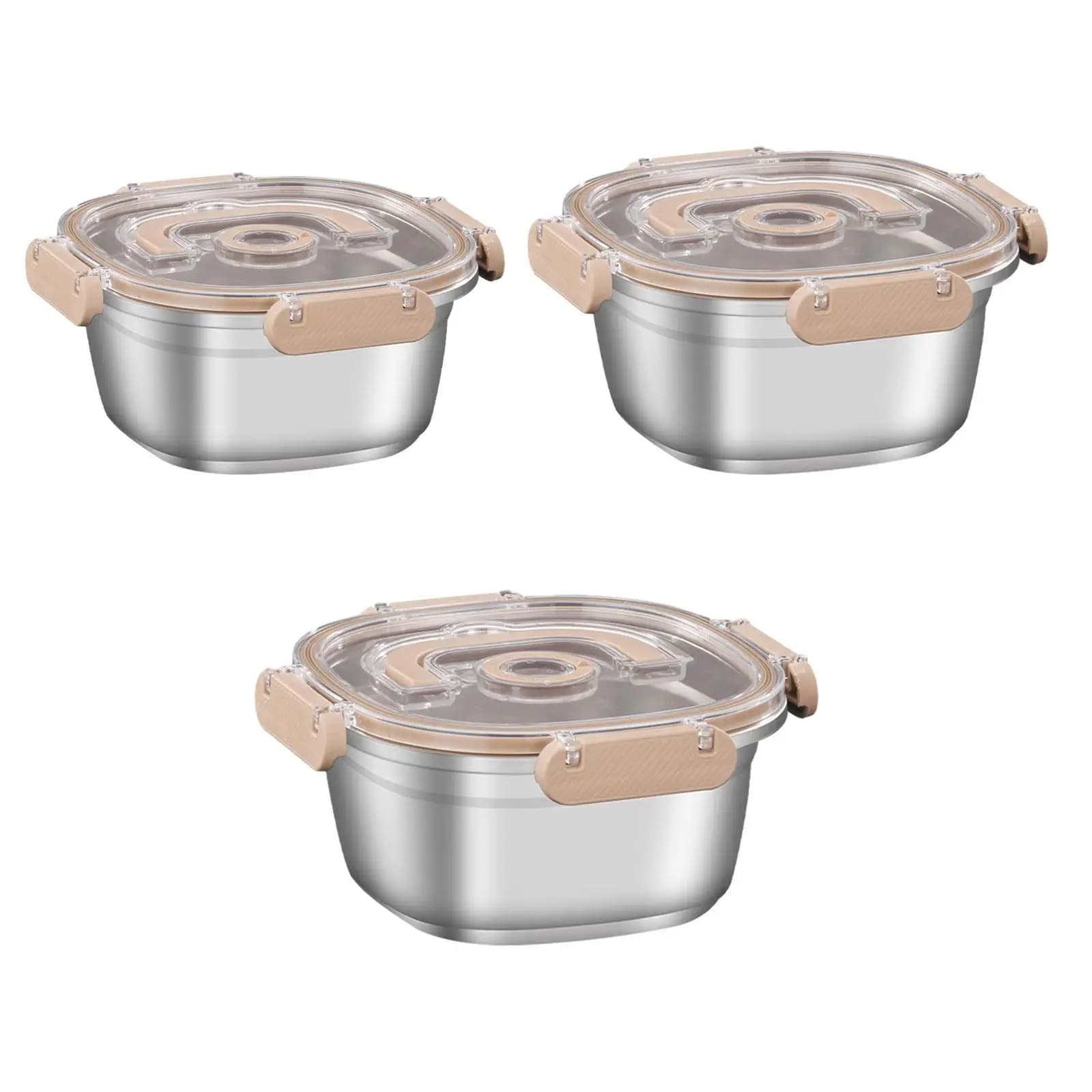 Contenitore per Alimenti in Acciaio Inox, Portatile, per Pranzo, Snack, Ideale per Cucina, Pesca, Lavoro, Casa e Viaggi
