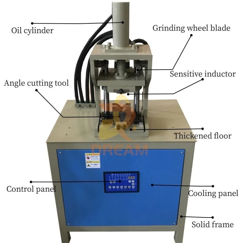 Angle Cutting and Punching Machine Picture Frame Angle Cutting Machine Tube Notch Machine for Metal Sheet Square Pipe