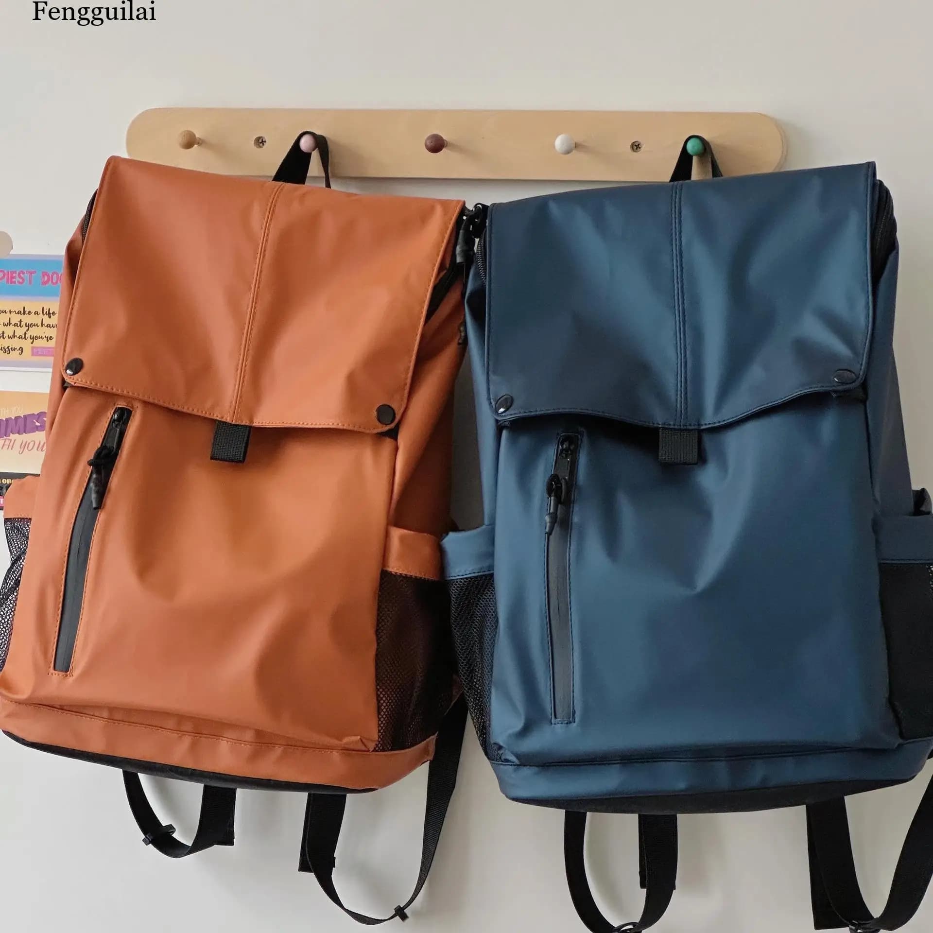 Men's Backpack Water-Resistant Large Capacity Travel Shoulder Bag Commuter Laptop Bag
