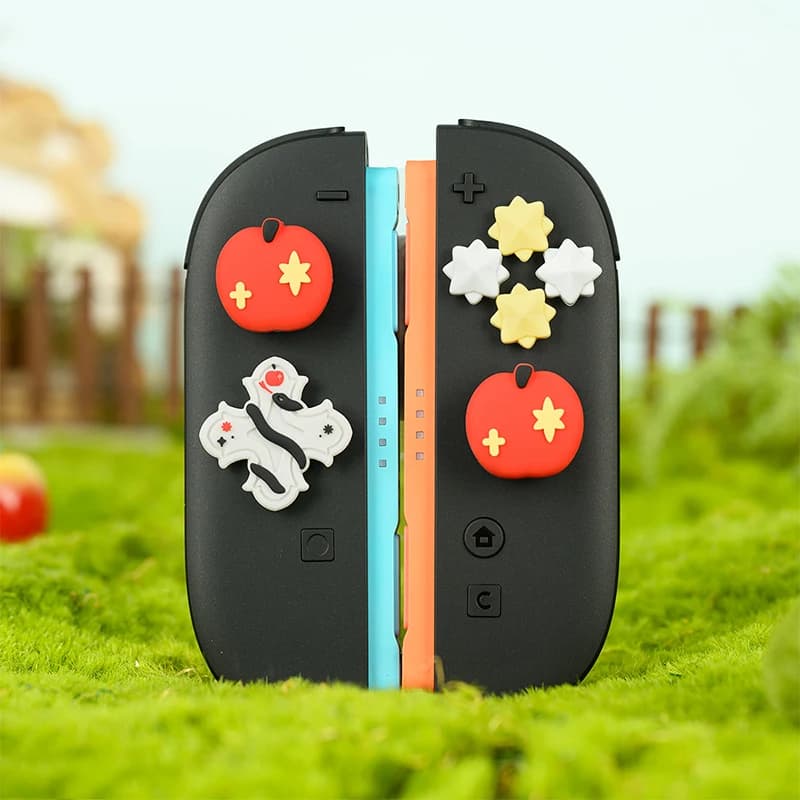 Copertura del cappuccio dell'impugnatura del pollice per Nintendo Switch 2 Joy-con pulsante morbido in silicone D-pad pulsante incrociato ABXY custodia adesiva chiave per Switch 2