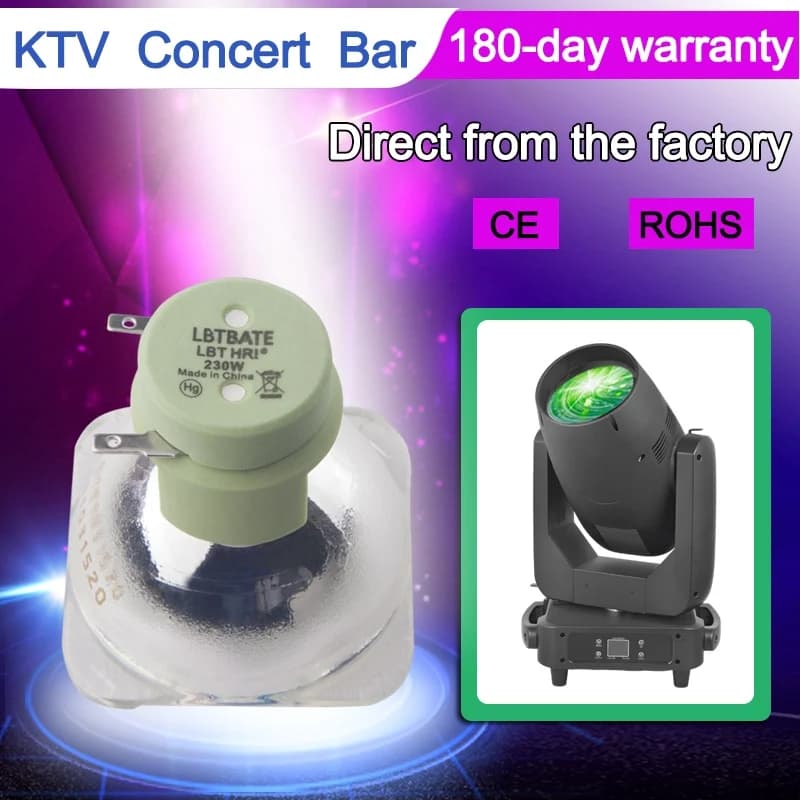 Lampada a Fascio 7R 230W per Testa Mobile Sharpy, Ricambio per Illuminazione KTV e Bar con Lampada MSD Platinum, Certificata CE RoHS