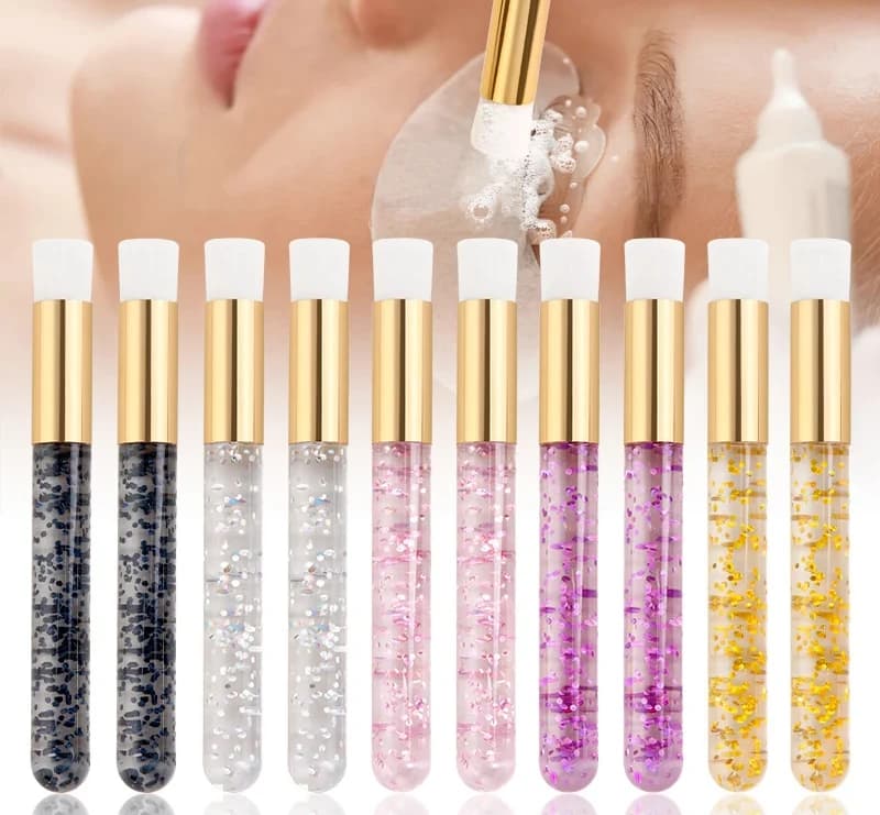 2PCS Brush for Eyelash Cleaning Brushes for Eyelash Shampoo Naso Poro Removal of Black Points Deep Brush for Eyelash Extensions Makeup Tools
