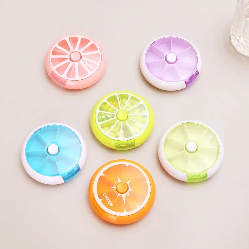 New Mini Small Travel Laptop Vitamin Pill Box Containers Storage Organizer Tablet 7 Days 7 Grills Pills Medicine Fish Oils