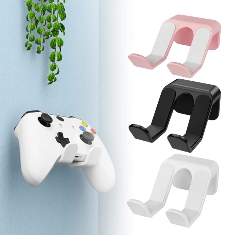 1/2/3pc Multi Functional Wall Mount Headphones Controllers Holder Stand No Punch Easy Install Compact for Nintendo Switch Sony