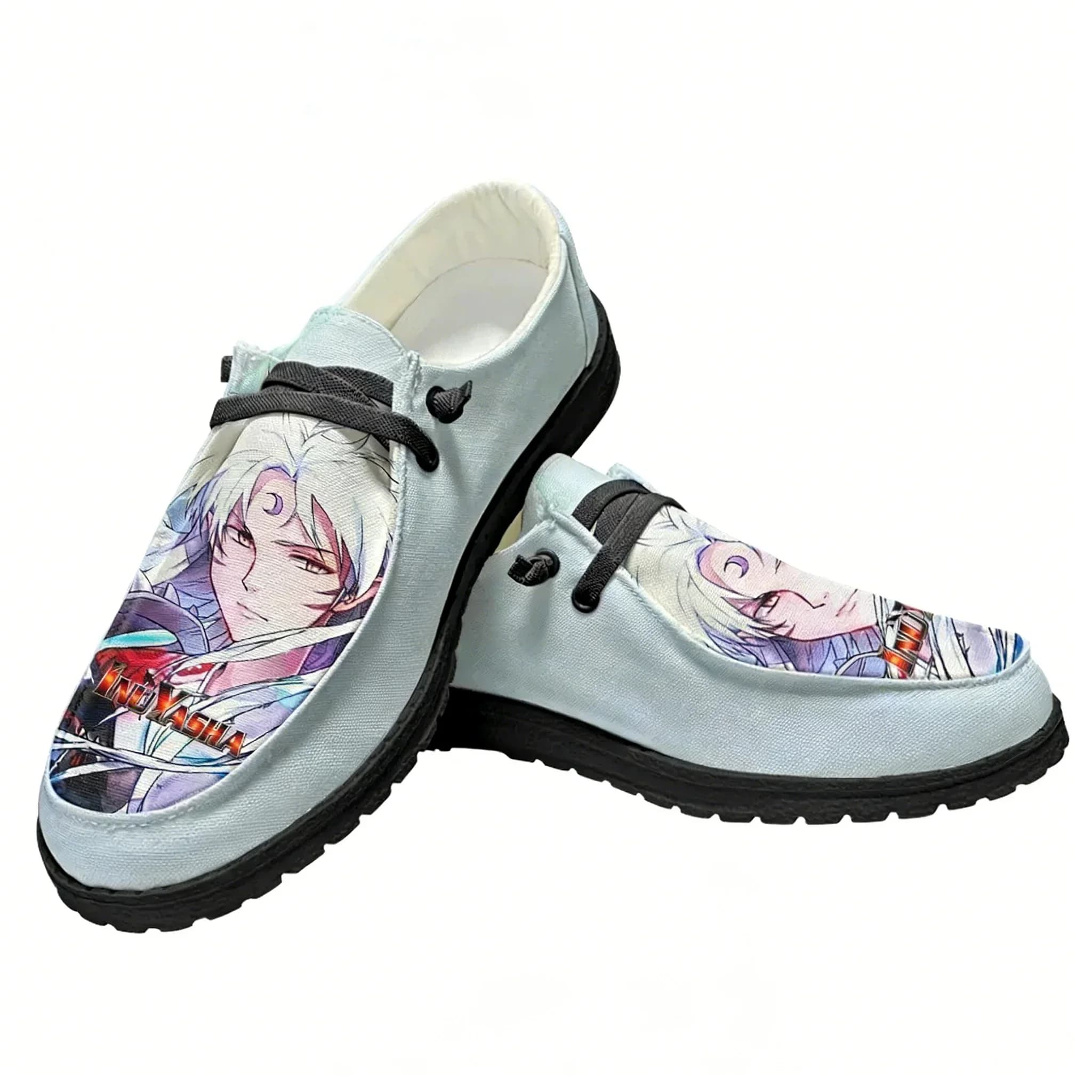 Scarpe casual Inuyasha Sesshomaru, scarpe piatte da uomo e da donna, traspiranti, casual, per interni ed esterni, calzature leggere, scarpe su misura