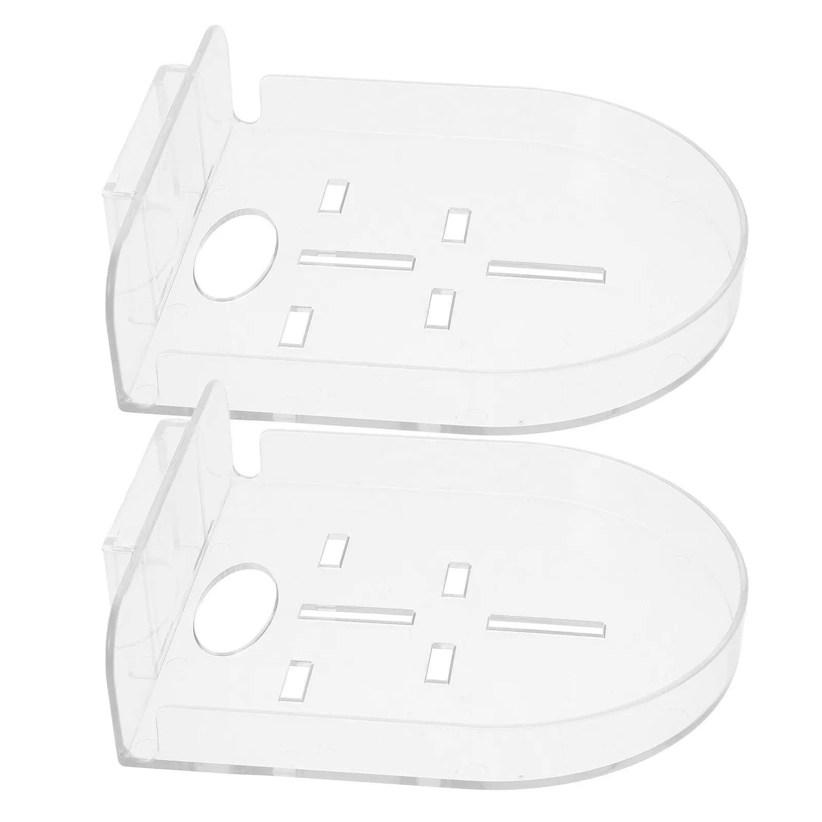 2 Pezzi Supporti da Parete Trasparenti per Telecamera, Mini Mensola Galleggiante Stabile, Vassoio di Sicurezza per Baby Monitor per Casa, Ufficio, Camera da Letto