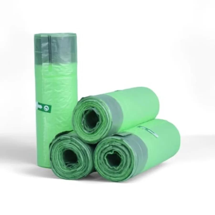 Small Trash Bag - 1.2 Gallon Drawstring Biodegradable Garbage Bags Bathroom Trash can Liners 6 Liters for Bedroom Bathroom Offi