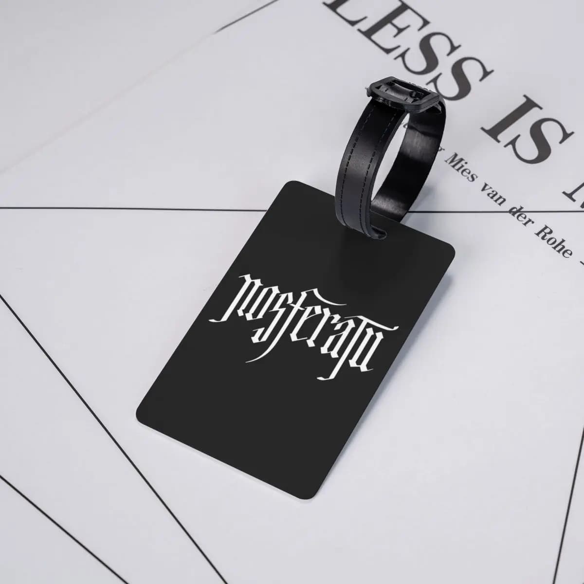 Etichette per Bagagli con Logo del Film Nosferatu 2024, Accessori per Valigie, Targhette per Bagaglio da Viaggio, Porta Etichette con Nome e Indirizzo