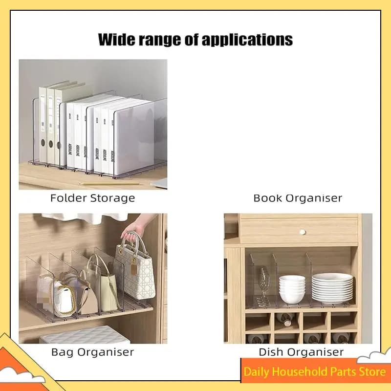 Organizzatore per selezionatore di file da tavolo in acrilico, organizzatori di posta a 4 scomparti per scrivania, per desktop, scaffale, ufficio, organizzatore CALDO!