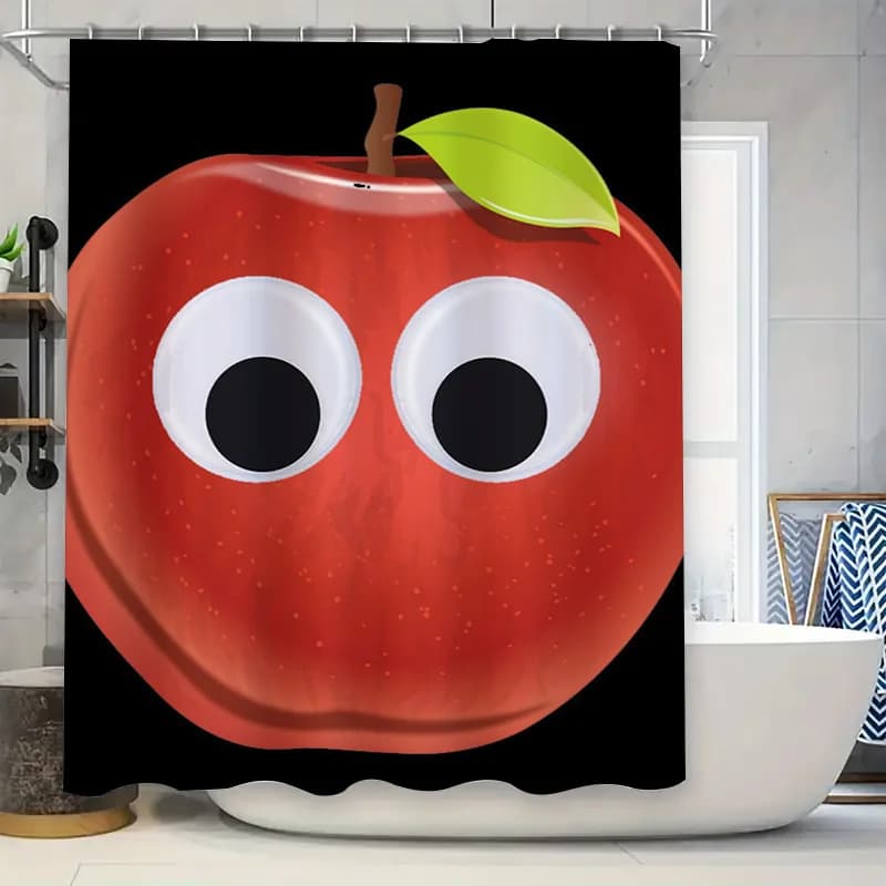 Set di tende da doccia con frutta accattivante, perfetti per l'arredamento del bagno