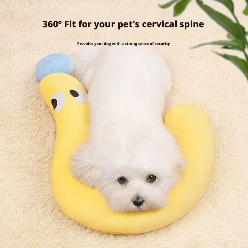 Pet invernale Piccolo cuscino Protezione per il collo a forma di U Sonno profondo per cuccioli Gattini Cuscino Cani Gatti Poggiatesta Cuscino per il sonno Forniture per animali domestici
