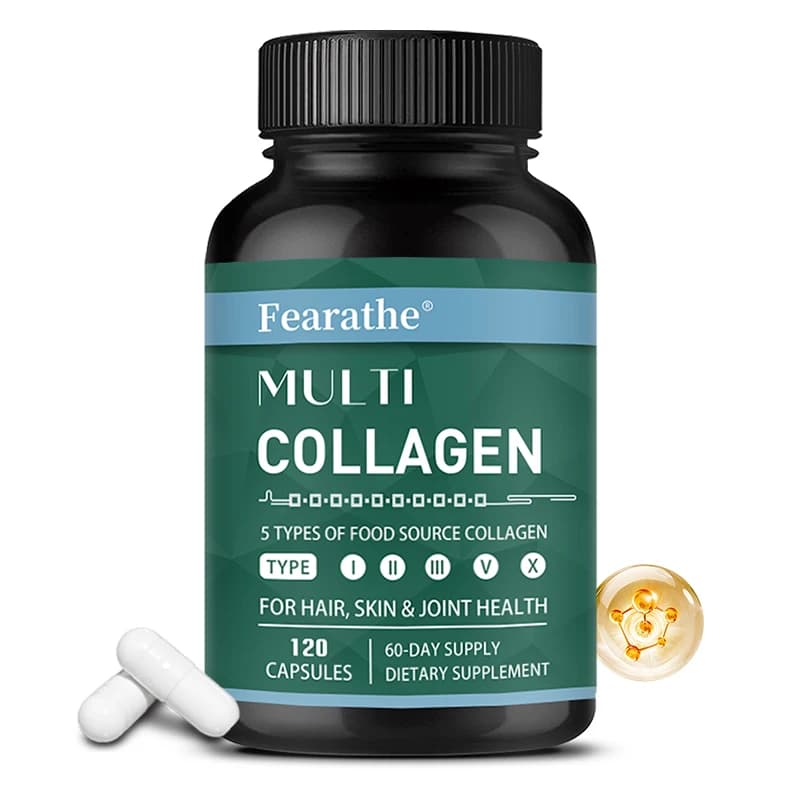 Multiply Collagen Advanced with Vitamin C, Vitamins for Hair Health, Skin and Nails for Women and Men - with Types I, II, III, V, X