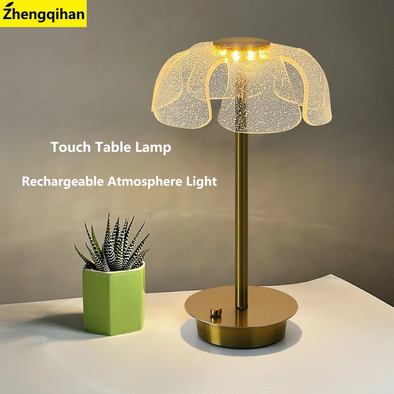 Lampada da tavolo ricaricabile Lampada da lettura wireless con sensore tattile a LED per luce notturna da tavolo per ristorante, hotel, bar, camera da letto