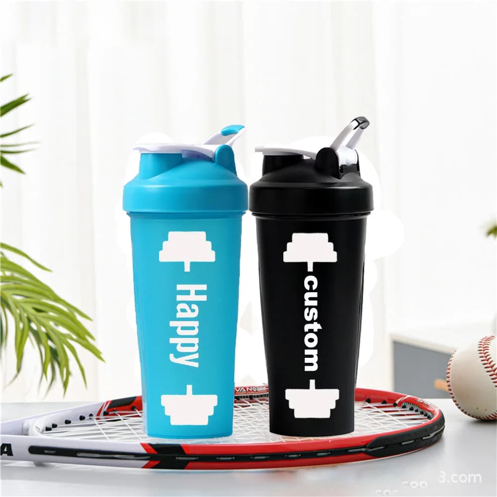 Custom Shaker Bottle for Manubri 600ml, Anti-Lost Mixer Cup for Powder Protein with Mixer for Gyms and Fitness
