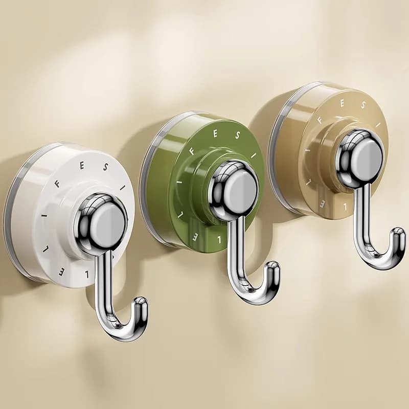 Ganci a ventosa da 3/6 pezzi, senza danni, con forte adesione, senza foratura, per cucina, bagno, WC, porta, appendiabiti