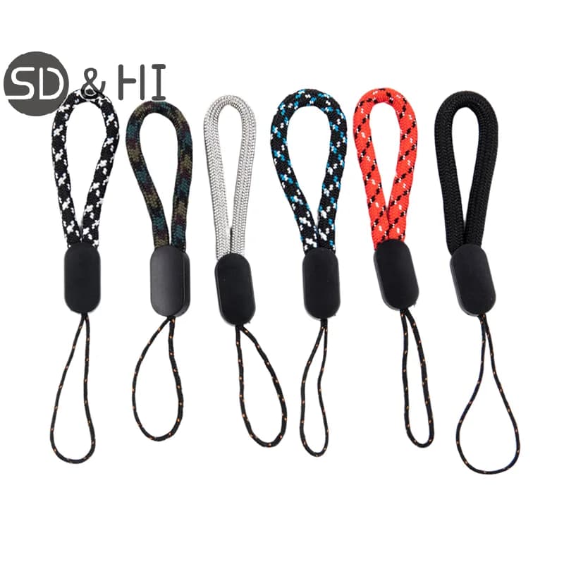 5 pezzi cordino da polso a mano cordino con impugnatura corta cinturino per cellulare per portachiavi con chiavetta USB