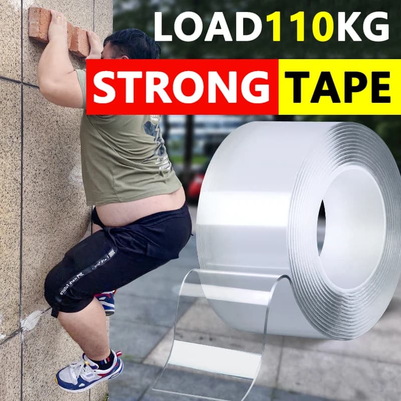 1m 2m 3m 5m Nano Tape nastro biadesivo trasparente riutilizzabile adesivo impermeabile nastri resistenti cucina pulibile bagno Supplie