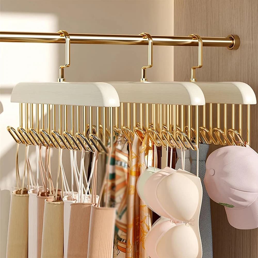 1/2/3 pezzi di legno nuovo gancio multifunzionale appendiabiti appendiabiti rack 8 ganci borsa appendiabiti Wardrobre organizzare portatile casa appartamento