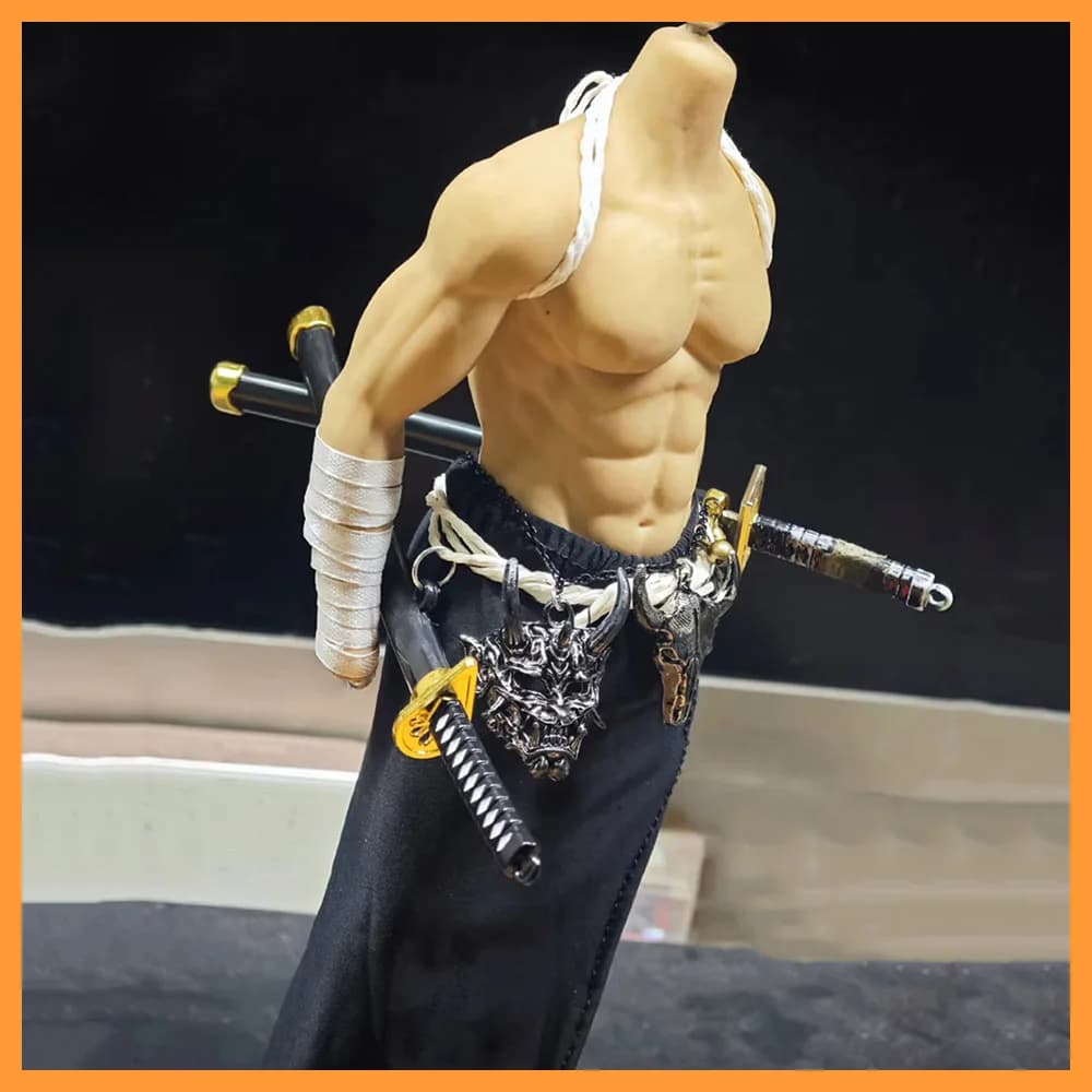 1/6 Bilancia Soldato Maschile Sexy Samurai Vestiti Set Gonna Lunga Nera con Modello di Spada per 12 "Action Figure Corpo Giocattolo FAI DA TE