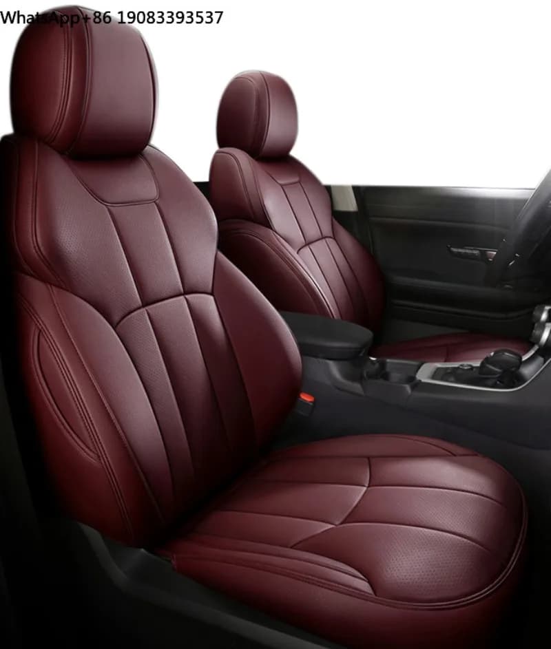 Customized Luxury Leather Car Seats Cover Salon Intrieur for Hilux Auto Seat Covers 100%Tested Full Set Waterproof
