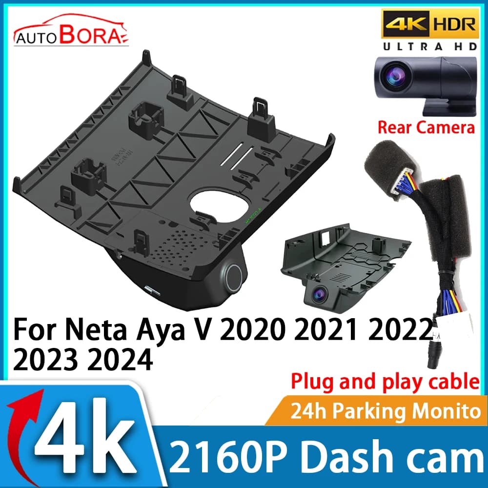 Registratore Video per Auto ZhuCamX con Visione Notturna UHD 4K 2160P DVR Dash Cam per Neta Aya V 2020 2021 2022 2023 2024