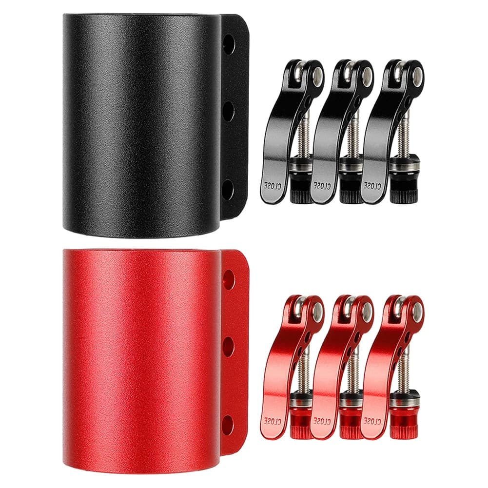 Reinforced Folding Clamp With Quick Release 3 Lock For Kaabo Mantis10 Electric Scooter Aluminum Alloy Black Red Replacement Part